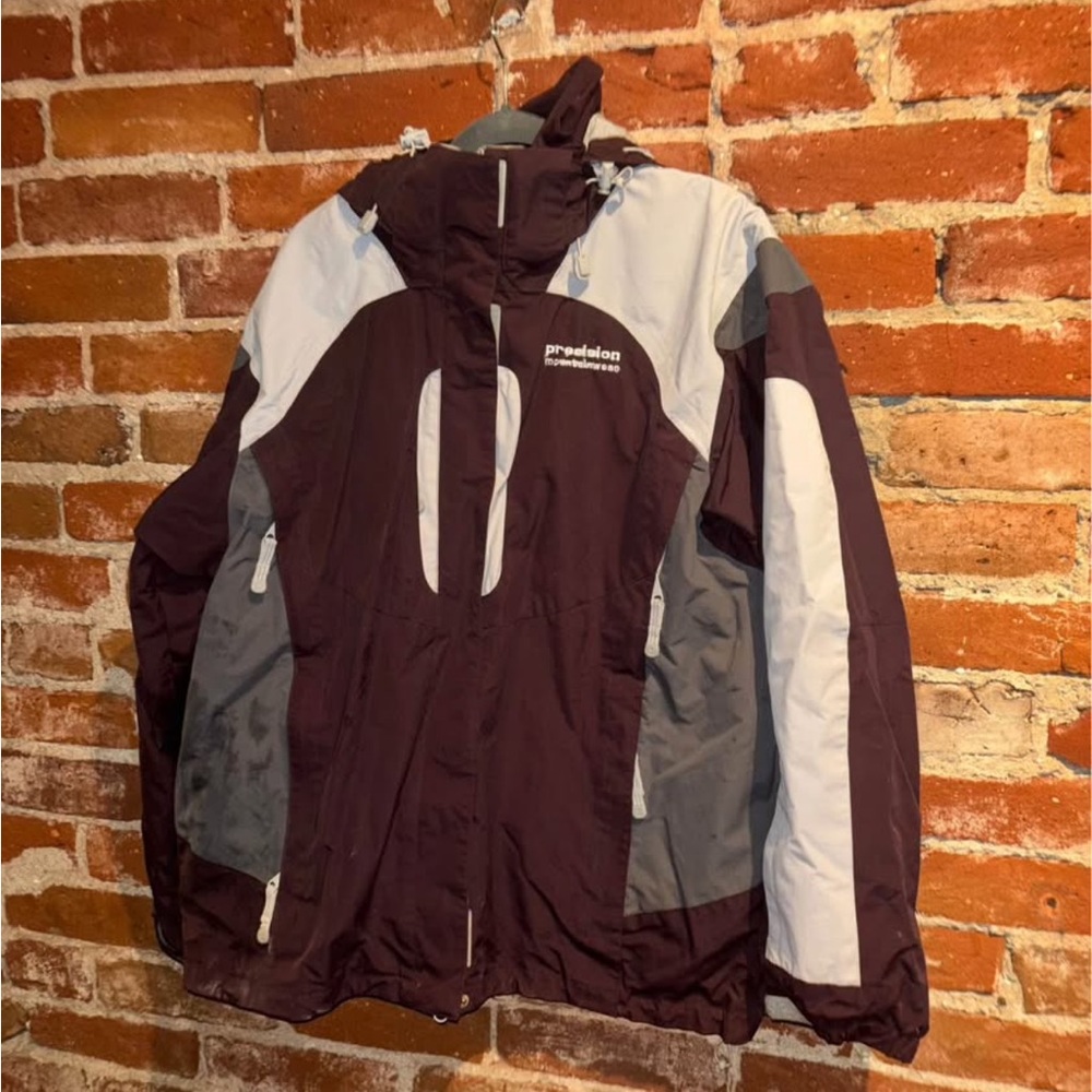 Brown and Gray Outdoor SKI Jacket